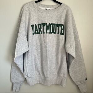 Co.op Vintage Dartmouth grey and green spell out college crewneck Size L